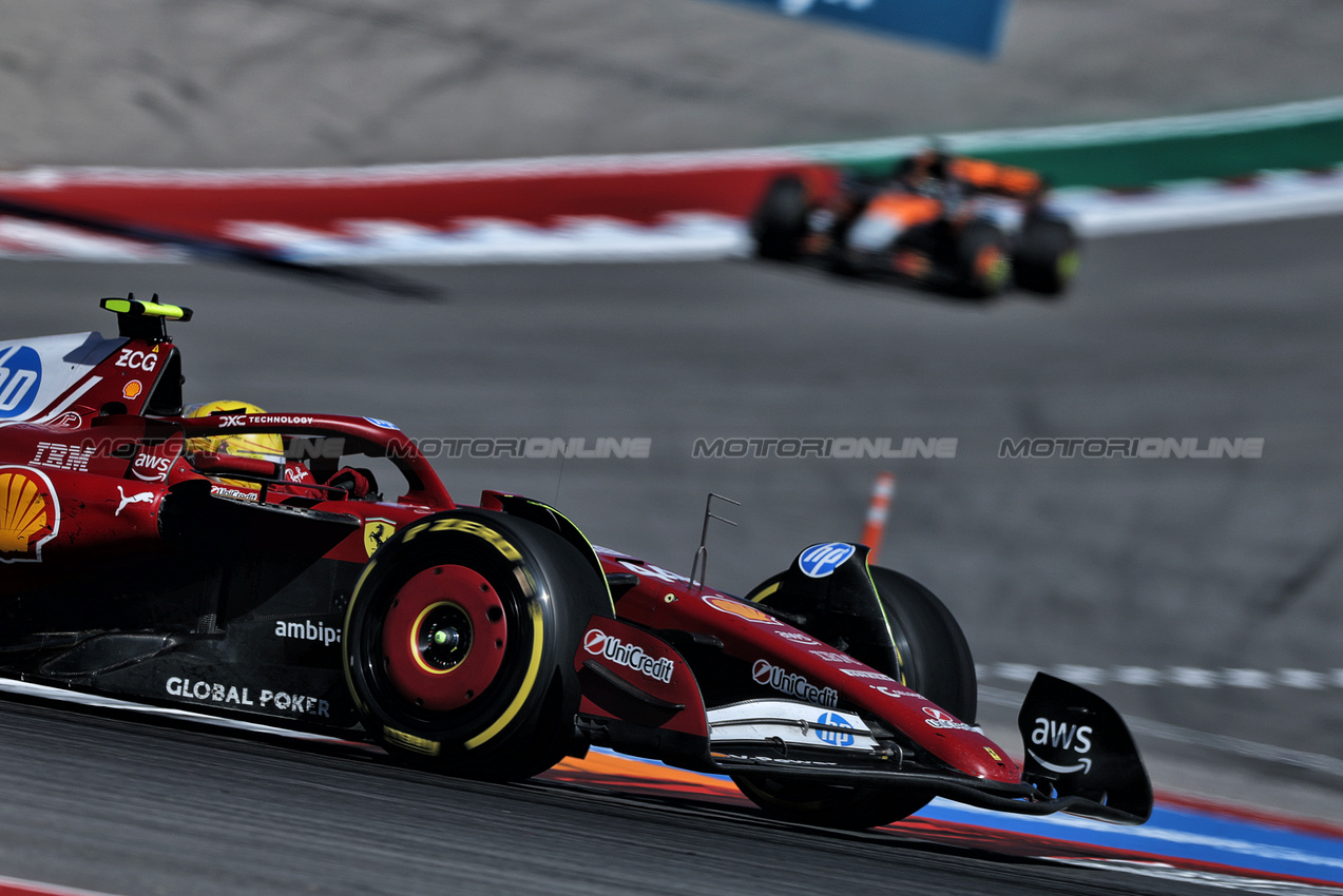 GP USA, Lewis Hamilton (GBR) Ferrari SF-25.
19.10.2025. Formula 1 World Championship, Rd 19, United States Grand Prix, Austin, Texas, USA, Gara Day.
- www.xpbimages.com, EMail: requests@xpbimages.com © Copyright: Charniaux / XPB Images