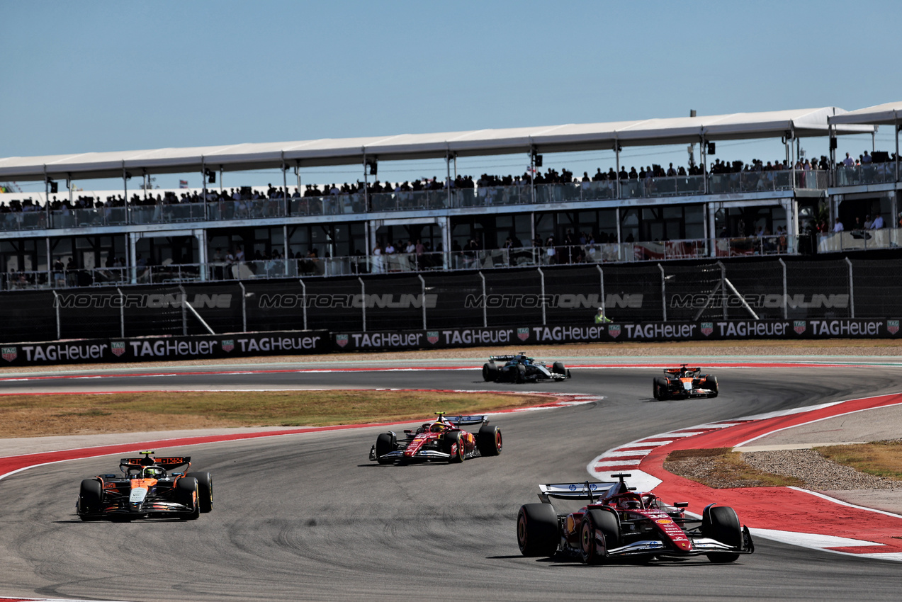 GP USA, Charles Leclerc (MON) Ferrari SF-25.

19.10.2025. Formula 1 World Championship, Rd 19, United States Grand Prix, Austin, Texas, USA, Gara Day.

 - www.xpbimages.com, EMail: requests@xpbimages.com © Copyright: Rew / XPB Images