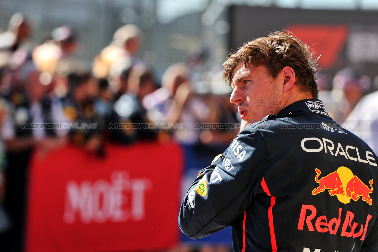 GP USA, Gara winner Max Verstappen (NLD) Red Bull Racing in parc ferme.
19.10.2025. Formula 1 World Championship, Rd 19, United States Grand Prix, Austin, Texas, USA, Gara Day.
- www.xpbimages.com, EMail: requests@xpbimages.com © Copyright: Charniaux / XPB Images