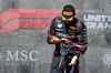 GP USA, Gara winner Max Verstappen (NLD) Red Bull Racing celebrates on the podium.

19.10.2025. Formula 1 World Championship, Rd 19, United States Grand Prix, Austin, Texas, USA, Gara Day.

- www.xpbimages.com, EMail: requests@xpbimages.com © Copyright: Batchelor / XPB Images
