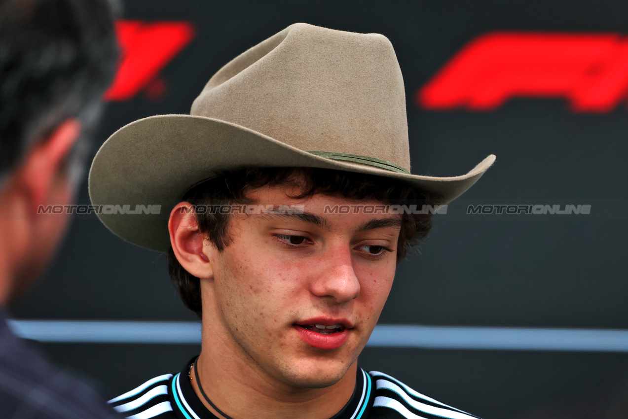 GP USA, Andrea Kimi Antonelli (ITA) Mercedes AMG F1.
16.10.2025. Formula 1 World Championship, Rd 19, United States Grand Prix, Austin, Texas, USA, Preparation Day.
- www.xpbimages.com, EMail: requests@xpbimages.com © Copyright: Rew / XPB Images