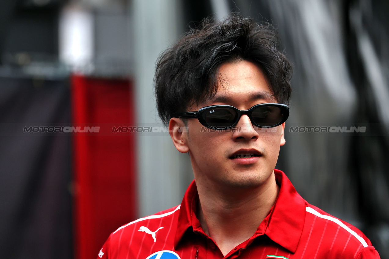 GP USA, Zhou Guanyu (CHN) Ferrari Reserve Driver.
16.10.2025. Formula 1 World Championship, Rd 19, United States Grand Prix, Austin, Texas, USA, Preparation Day.
- www.xpbimages.com, EMail: requests@xpbimages.com © Copyright: Rew / XPB Images