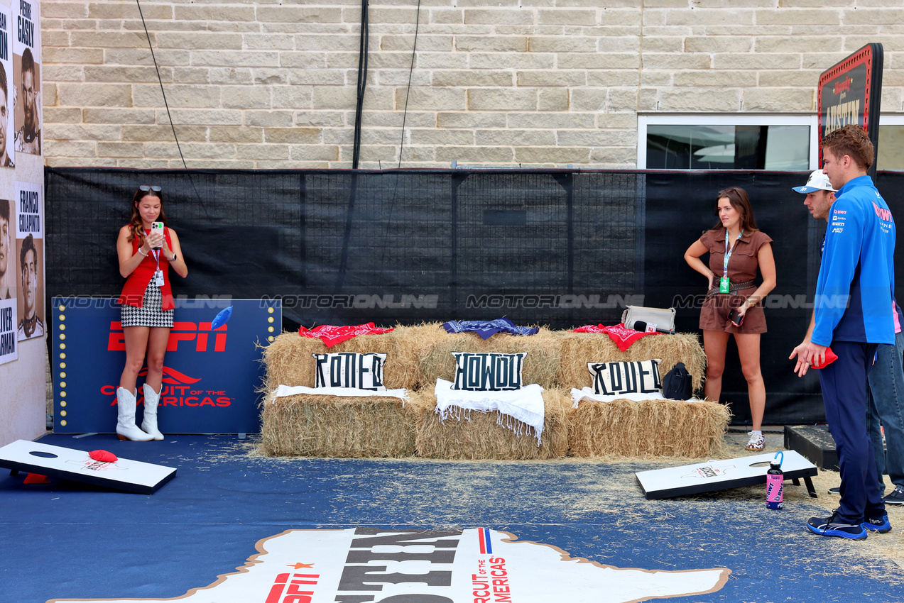 GP USA, Pierre Gasly (FRA) Alpine F1 Team - Paddock Rodeo.

16.10.2025. Formula 1 World Championship, Rd 19, United States Grand Prix, Austin, Texas, USA, Preparation Day.

 - www.xpbimages.com, EMail: requests@xpbimages.com © Copyright: Rew / XPB Images