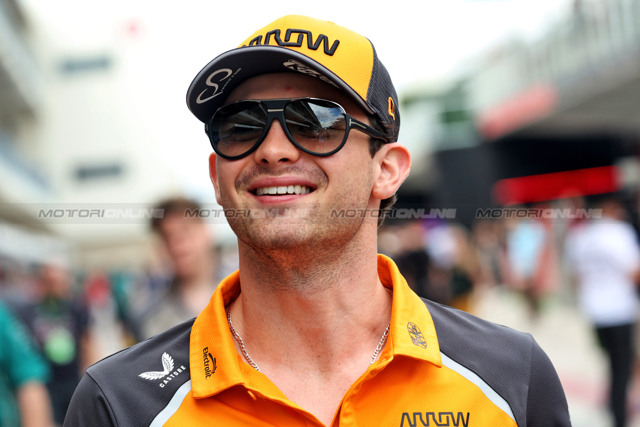 GP USA, Pato O'Ward (MEX) McLaren Reserve Driver.

16.10.2025. Formula 1 World Championship, Rd 19, United States Grand Prix, Austin, Texas, USA, Preparation Day.

- www.xpbimages.com, EMail: requests@xpbimages.com © Copyright: Bearne / XPB Images