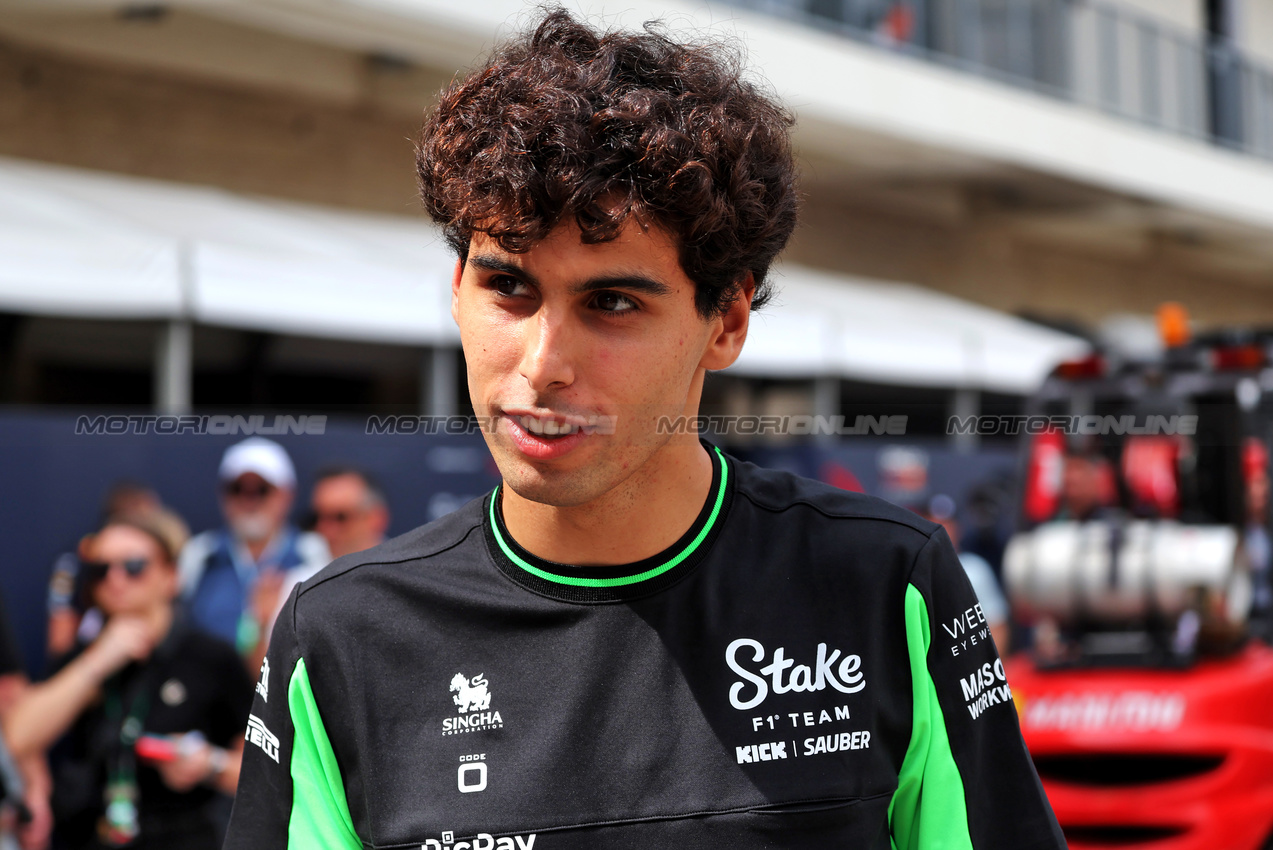 GP USA, Gabriel Bortoleto (BRA) Sauber.
16.10.2025. Formula 1 World Championship, Rd 19, United States Grand Prix, Austin, Texas, USA, Preparation Day.
- www.xpbimages.com, EMail: requests@xpbimages.com © Copyright: Rew / XPB Images