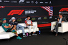GP USA, (L to R): Fernando Alonso (ESP) Aston Martin F1 Team; Franco Colapinto (ARG) Alpine F1 Team; e Oliver Bearman (GBR) Haas F1 Team, in the FIA Press Conference.
16.10.2025. Formula 1 World Championship, Rd 19, United States Grand Prix, Austin, Texas, USA, Preparation Day.
- www.xpbimages.com, EMail: requests@xpbimages.com © Copyright: Rew / XPB Images
