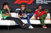 GP USA, (L to R): Gabriel Bortoleto (BRA) Sauber; Max Verstappen (NLD) Red Bull Racing; e Lewis Hamilton (GBR) Ferrari, in the FIA Press Conference.

16.10.2025. Formula 1 World Championship, Rd 19, United States Grand Prix, Austin, Texas, USA, Preparation Day.

 - www.xpbimages.com, EMail: requests@xpbimages.com © Copyright: Rew / XPB Images