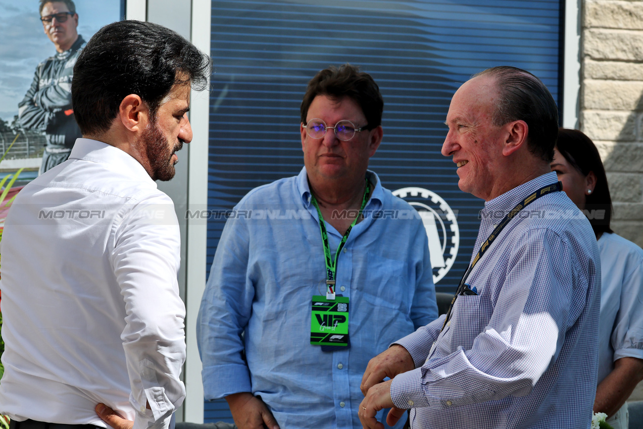 GP USA, Mohammed Bin Sulayem (UAE) FIA President (Left).
18.10.2025. Formula 1 World Championship, Rd 19, United States Grand Prix, Austin, Texas, USA, Sprint e Qualifiche Day.
- www.xpbimages.com, EMail: requests@xpbimages.com © Copyright: Moy / XPB Images