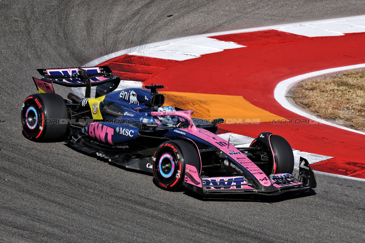 GP USA, Pierre Gasly (FRA) Alpine F1 Team A525.
18.10.2025. Formula 1 World Championship, Rd 19, United States Grand Prix, Austin, Texas, USA, Sprint e Qualifiche Day.
- www.xpbimages.com, EMail: requests@xpbimages.com © Copyright: Moy / XPB Images