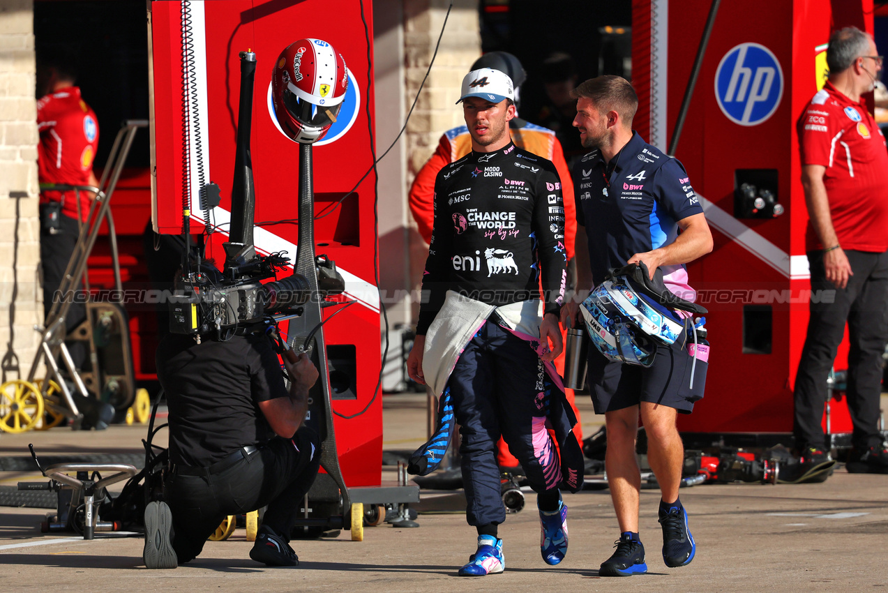 GP USA, Pierre Gasly (FRA) Alpine F1 Team.
18.10.2025. Formula 1 World Championship, Rd 19, United States Grand Prix, Austin, Texas, USA, Sprint e Qualifiche Day.
- www.xpbimages.com, EMail: requests@xpbimages.com © Copyright: Batchelor / XPB Images