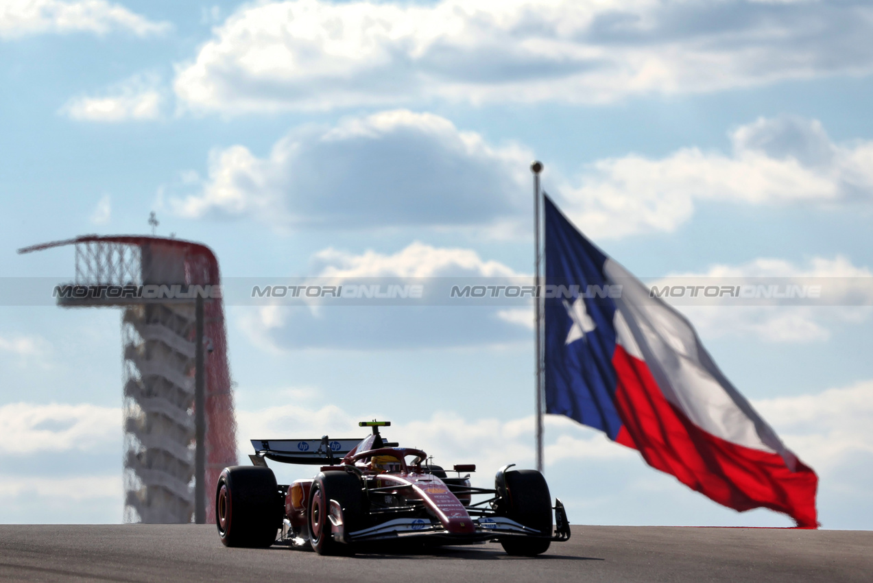 GP USA, Lewis Hamilton (GBR) Ferrari SF-25.

18.10.2025. Formula 1 World Championship, Rd 19, United States Grand Prix, Austin, Texas, USA, Sprint e Qualifiche Day.

 - www.xpbimages.com, EMail: requests@xpbimages.com © Copyright: Rew / XPB Images