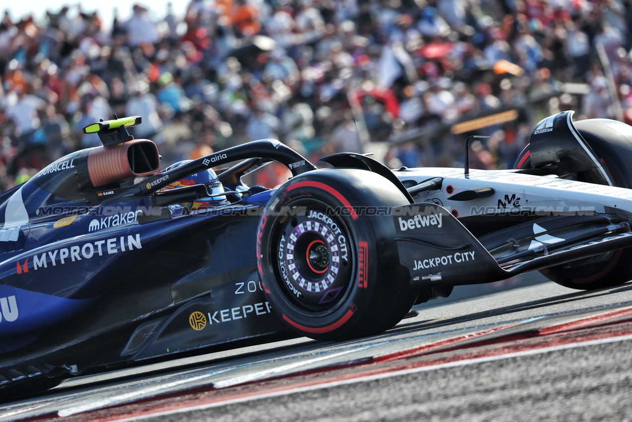 GP USA, Carlos Sainz (ESP) Atlassian Williams Racing FW47.

18.10.2025. Formula 1 World Championship, Rd 19, United States Grand Prix, Austin, Texas, USA, Sprint e Qualifiche Day.

- www.xpbimages.com, EMail: requests@xpbimages.com © Copyright: Bearne / XPB Images