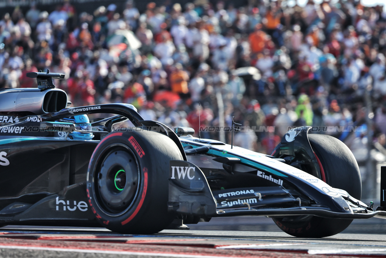 GP USA, George Russell (GBR) Mercedes AMG F1 W16.
18.10.2025. Formula 1 World Championship, Rd 19, United States Grand Prix, Austin, Texas, USA, Sprint e Qualifiche Day.
- www.xpbimages.com, EMail: requests@xpbimages.com © Copyright: Bearne / XPB Images