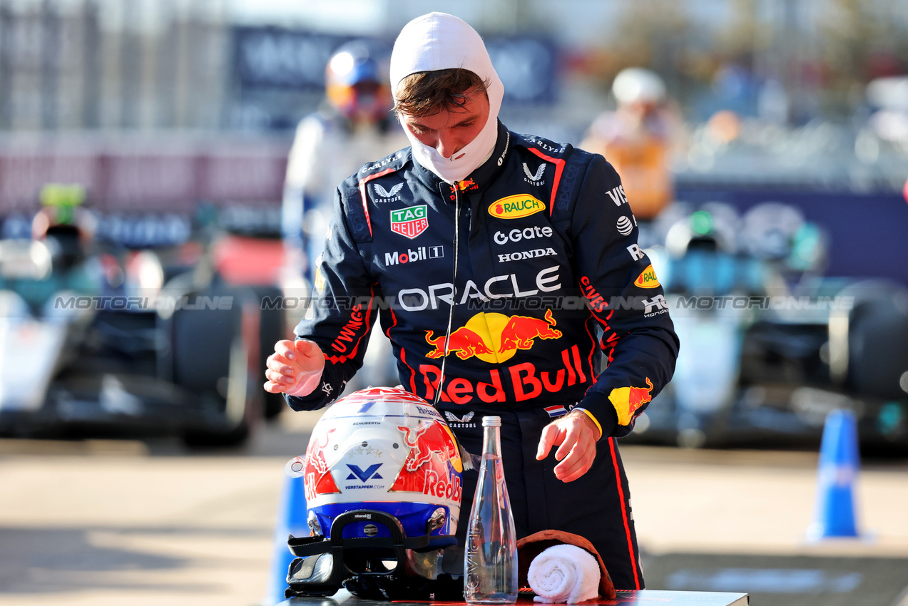 GP USA, Pole sitter Max Verstappen (NLD) Red Bull Racing in qualifying parc ferme.
18.10.2025. Formula 1 World Championship, Rd 19, United States Grand Prix, Austin, Texas, USA, Sprint e Qualifiche Day.
- www.xpbimages.com, EMail: requests@xpbimages.com © Copyright: Charniaux / XPB Images