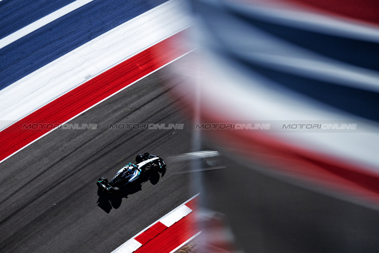 GP USA, George Russell (GBR) Mercedes AMG F1 W16.
18.10.2025. Formula 1 World Championship, Rd 19, United States Grand Prix, Austin, Texas, USA, Sprint e Qualifiche Day.
- www.xpbimages.com, EMail: requests@xpbimages.com © Copyright: Price / XPB Images