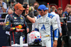 GP USA, (L to R): Sprint winner Max Verstappen (NLD) Red Bull Racing in parc ferme with third placed Carlos Sainz (ESP) Atlassian Williams Racing.
18.10.2025. Formula 1 World Championship, Rd 19, United States Grand Prix, Austin, Texas, USA, Sprint e Qualifiche Day.
- www.xpbimages.com, EMail: requests@xpbimages.com © Copyright: Charniaux / XPB Images