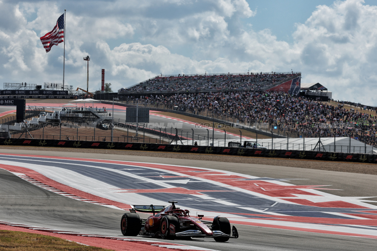 GP USA, Charles Leclerc (MON) Ferrari SF-25.
17.10.2025. Formula 1 World Championship, Rd 19, United States Grand Prix, Austin, Texas, USA, Sprint Qualifiche Day
- www.xpbimages.com, EMail: requests@xpbimages.com © Copyright: Charniaux / XPB Images