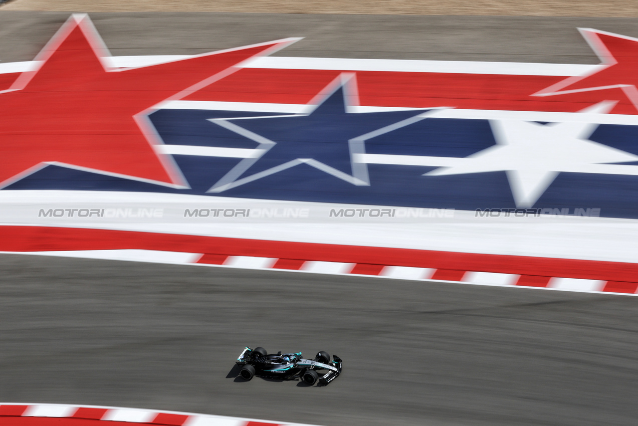 GP USA, George Russell (GBR) Mercedes AMG F1 W16.
17.10.2025. Formula 1 World Championship, Rd 19, United States Grand Prix, Austin, Texas, USA, Sprint Qualifiche Day
- www.xpbimages.com, EMail: requests@xpbimages.com © Copyright: Moy / XPB Images