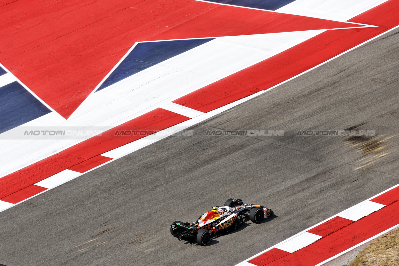 GP USA, Liam Lawson (NZL) Racing Bulls VCARB 02.
17.10.2025. Formula 1 World Championship, Rd 19, United States Grand Prix, Austin, Texas, USA, Sprint Qualifiche Day
- www.xpbimages.com, EMail: requests@xpbimages.com © Copyright: Moy / XPB Images