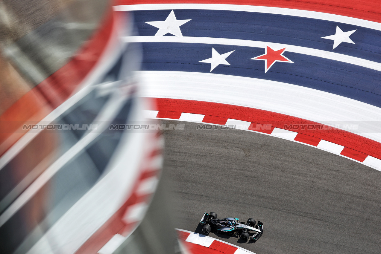 GP USA, George Russell (GBR) Mercedes AMG F1 W16.
17.10.2025. Formula 1 World Championship, Rd 19, United States Grand Prix, Austin, Texas, USA, Sprint Qualifiche Day
- www.xpbimages.com, EMail: requests@xpbimages.com © Copyright: Moy / XPB Images