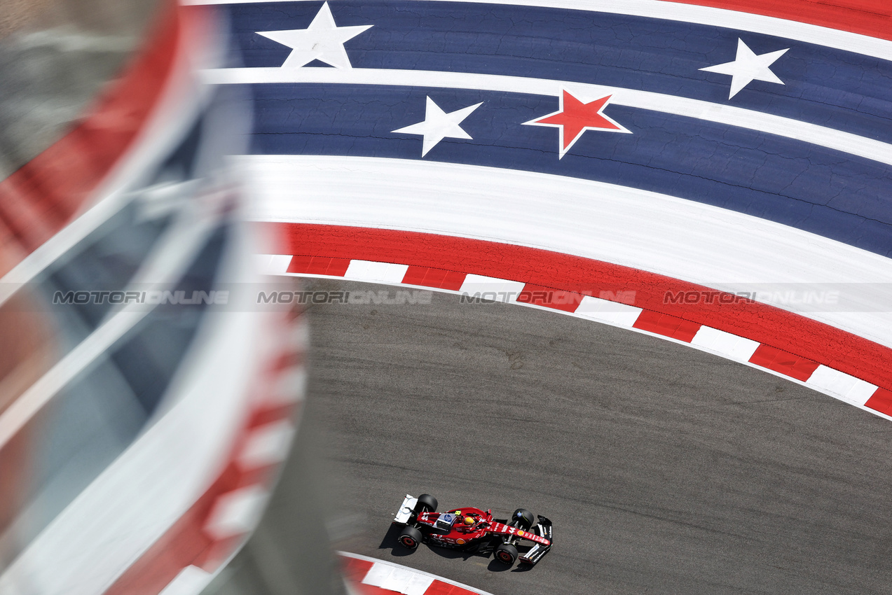GP USA, Lewis Hamilton (GBR) Ferrari SF-25.
17.10.2025. Formula 1 World Championship, Rd 19, United States Grand Prix, Austin, Texas, USA, Sprint Qualifiche Day
- www.xpbimages.com, EMail: requests@xpbimages.com © Copyright: Moy / XPB Images
