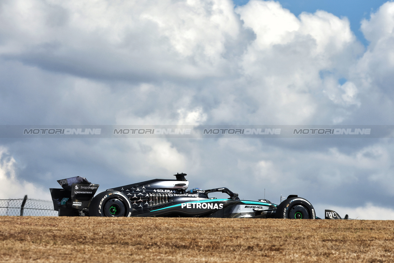 GP USA, George Russell (GBR) Mercedes AMG F1 W16.

17.10.2025. Formula 1 World Championship, Rd 19, United States Grand Prix, Austin, Texas, USA, Sprint Qualifiche Day

- www.xpbimages.com, EMail: requests@xpbimages.com © Copyright: Bearne / XPB Images