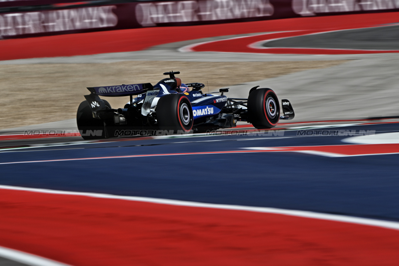 GP USA, Alexander Albon (THA) Atlassian Williams Racing FW47.
17.10.2025. Formula 1 World Championship, Rd 19, United States Grand Prix, Austin, Texas, USA, Sprint Qualifiche Day
- www.xpbimages.com, EMail: requests@xpbimages.com © Copyright: Price / XPB Images