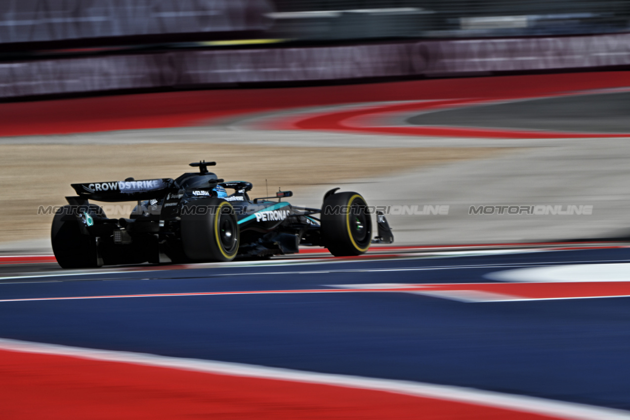 GP USA, George Russell (GBR) Mercedes AMG F1 W16.
17.10.2025. Formula 1 World Championship, Rd 19, United States Grand Prix, Austin, Texas, USA, Sprint Qualifiche Day
- www.xpbimages.com, EMail: requests@xpbimages.com © Copyright: Price / XPB Images