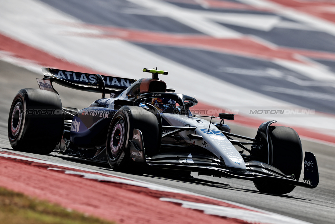 GP USA, Carlos Sainz (ESP) Atlassian Williams Racing FW47.

17.10.2025. Formula 1 World Championship, Rd 19, United States Grand Prix, Austin, Texas, USA, Sprint Qualifiche Day

- www.xpbimages.com, EMail: requests@xpbimages.com © Copyright: Charniaux / XPB Images
