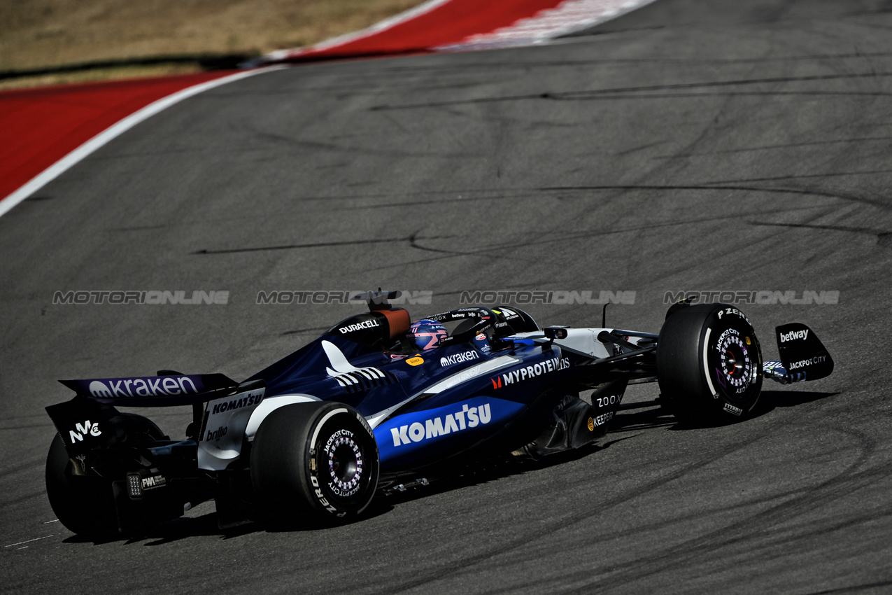 GP USA, Alexander Albon (THA) Atlassian Williams Racing FW47.
17.10.2025. Formula 1 World Championship, Rd 19, United States Grand Prix, Austin, Texas, USA, Sprint Qualifiche Day
- www.xpbimages.com, EMail: requests@xpbimages.com © Copyright: Price / XPB Images