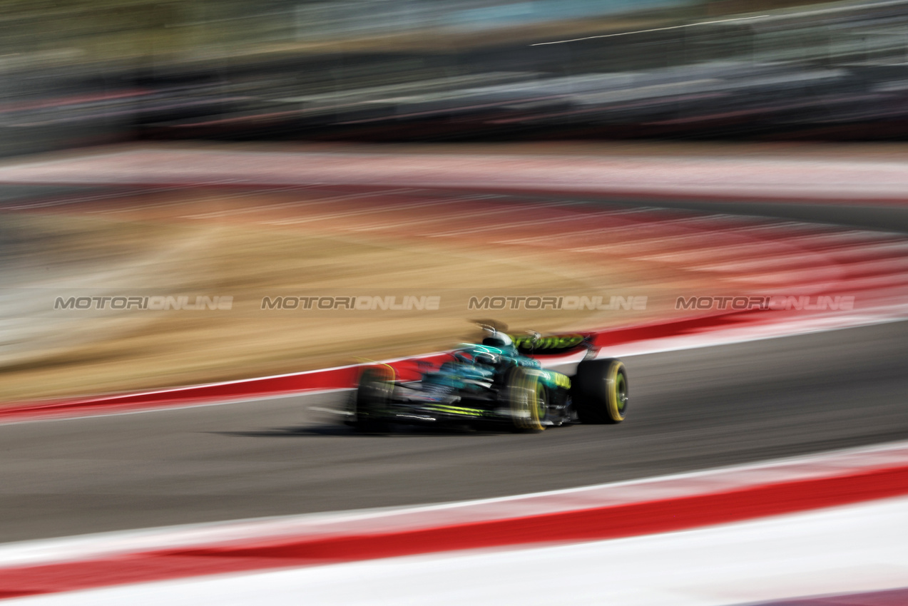 GP USA, Lance Stroll (CDN) Aston Martin F1 Team AMR25.
17.10.2025. Formula 1 World Championship, Rd 19, United States Grand Prix, Austin, Texas, USA, Sprint Qualifiche Day
- www.xpbimages.com, EMail: requests@xpbimages.com © Copyright: Rew / XPB Images