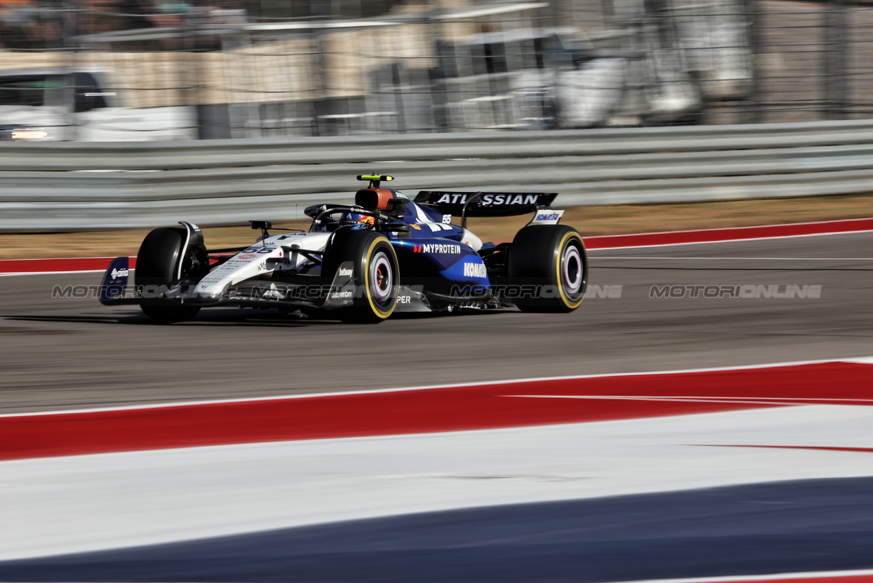 GP USA, Carlos Sainz (ESP) Atlassian Williams Racing FW47.
17.10.2025. Formula 1 World Championship, Rd 19, United States Grand Prix, Austin, Texas, USA, Sprint Qualifiche Day
- www.xpbimages.com, EMail: requests@xpbimages.com © Copyright: Rew / XPB Images