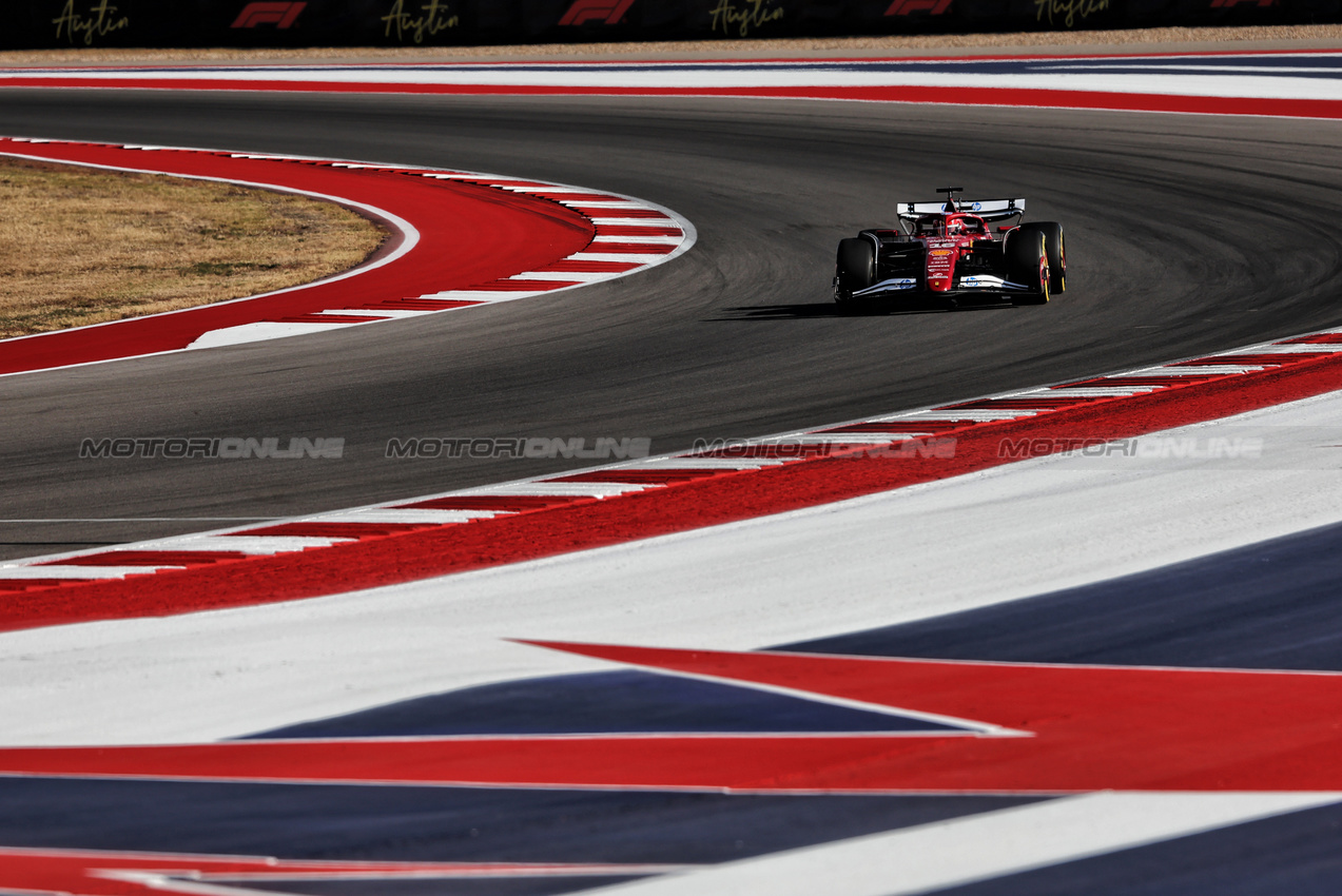 GP USA, Charles Leclerc (MON) Ferrari SF-25.

17.10.2025. Formula 1 World Championship, Rd 19, United States Grand Prix, Austin, Texas, USA, Sprint Qualifiche Day

 - www.xpbimages.com, EMail: requests@xpbimages.com © Copyright: Rew / XPB Images