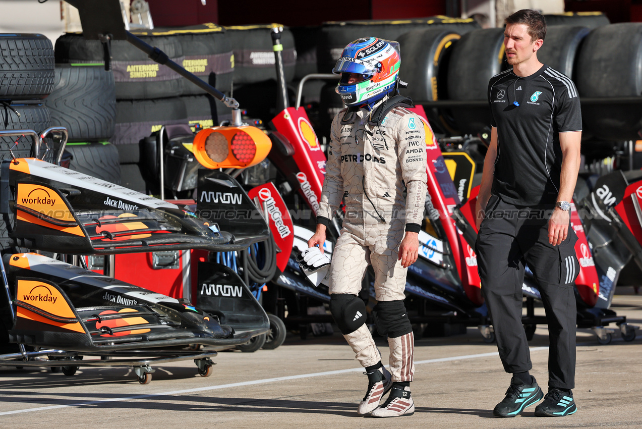 GP USA, Andrea Kimi Antonelli (ITA) Mercedes AMG F1.
17.10.2025. Formula 1 World Championship, Rd 19, United States Grand Prix, Austin, Texas, USA, Sprint Qualifiche Day
- www.xpbimages.com, EMail: requests@xpbimages.com © Copyright: Batchelor / XPB Images