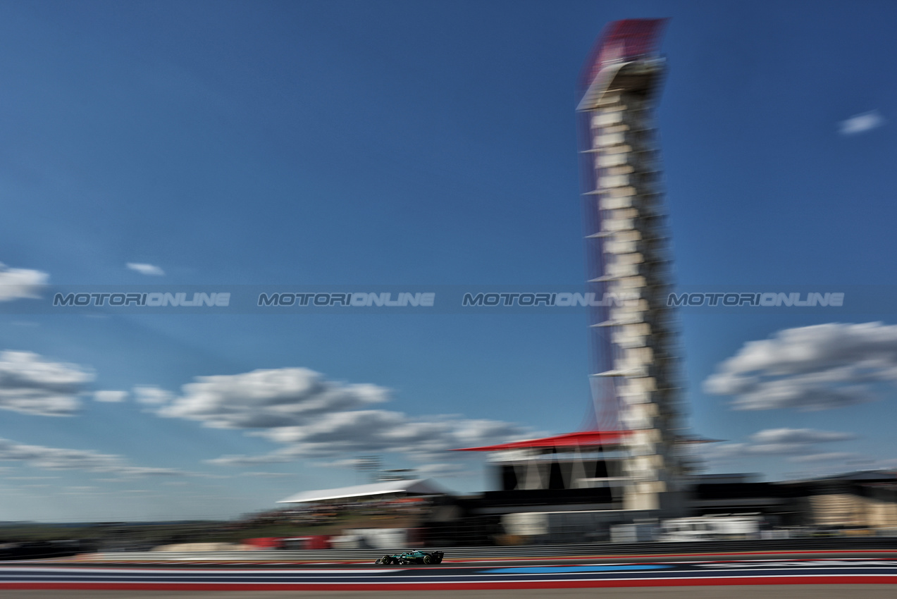 GP USA, Lance Stroll (CDN) Aston Martin F1 Team AMR25.
17.10.2025. Formula 1 World Championship, Rd 19, United States Grand Prix, Austin, Texas, USA, Sprint Qualifiche Day
- www.xpbimages.com, EMail: requests@xpbimages.com © Copyright: Charniaux / XPB Images