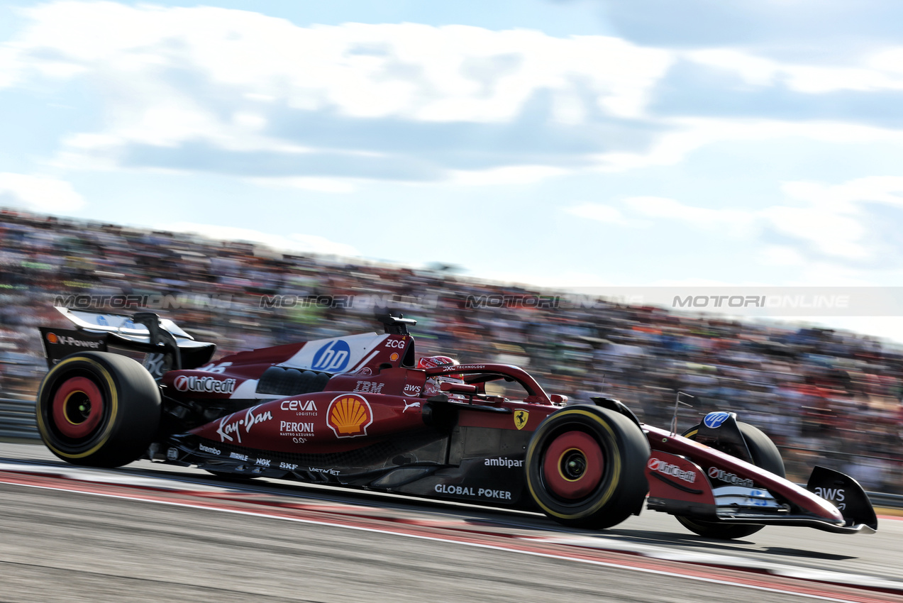 GP USA, Charles Leclerc (MON) Ferrari SF-25.
17.10.2025. Formula 1 World Championship, Rd 19, United States Grand Prix, Austin, Texas, USA, Sprint Qualifiche Day
- www.xpbimages.com, EMail: requests@xpbimages.com © Copyright: Moy / XPB Images