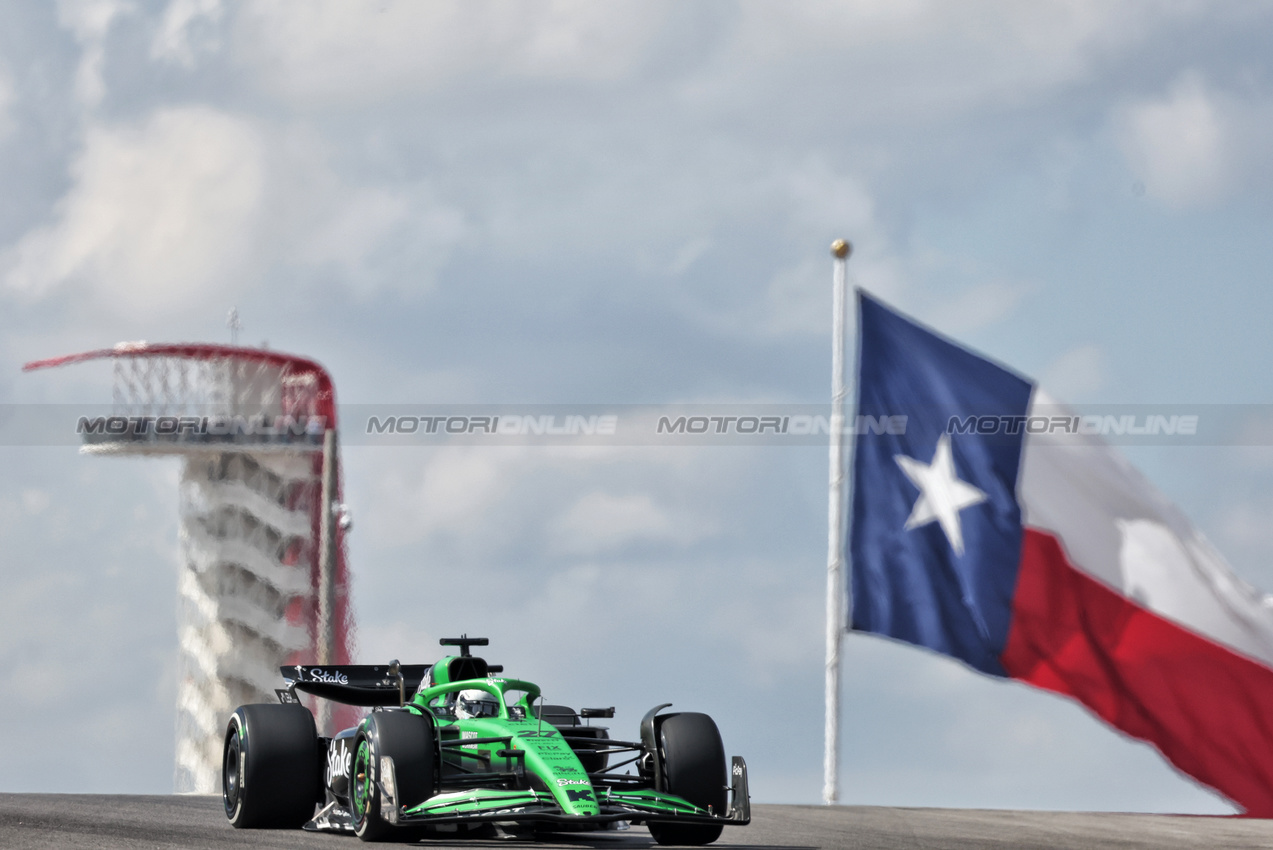 GP USA, Nico Hulkenberg (GER) Sauber C45.
17.10.2025. Formula 1 World Championship, Rd 19, United States Grand Prix, Austin, Texas, USA, Sprint Qualifiche Day
- www.xpbimages.com, EMail: requests@xpbimages.com © Copyright: Bearne / XPB Images