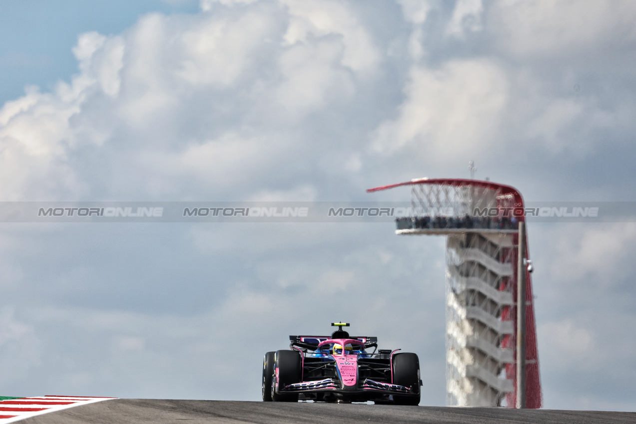 GP USA, Franco Colapinto (ARG) Alpine F1 Team A525.

17.10.2025. Formula 1 World Championship, Rd 19, United States Grand Prix, Austin, Texas, USA, Sprint Qualifiche Day

- www.xpbimages.com, EMail: requests@xpbimages.com © Copyright: Bearne / XPB Images