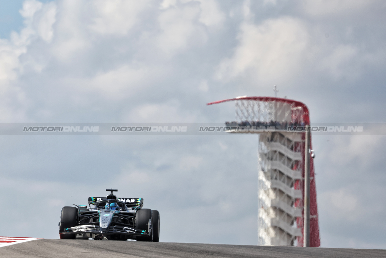 GP USA, George Russell (GBR) Mercedes AMG F1 W16.

17.10.2025. Formula 1 World Championship, Rd 19, United States Grand Prix, Austin, Texas, USA, Sprint Qualifiche Day

- www.xpbimages.com, EMail: requests@xpbimages.com © Copyright: Bearne / XPB Images