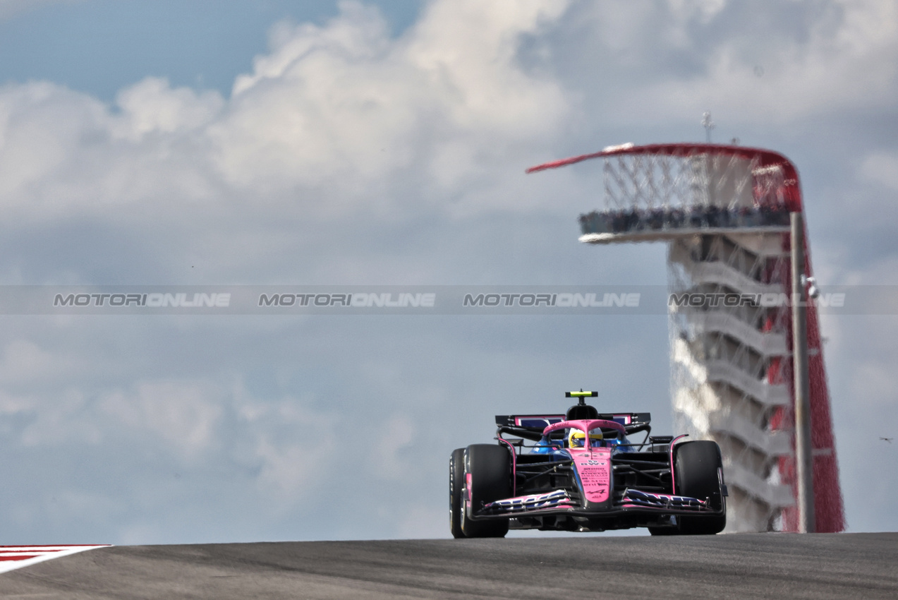 GP USA, Franco Colapinto (ARG) Alpine F1 Team A525.

17.10.2025. Formula 1 World Championship, Rd 19, United States Grand Prix, Austin, Texas, USA, Sprint Qualifiche Day

- www.xpbimages.com, EMail: requests@xpbimages.com © Copyright: Bearne / XPB Images