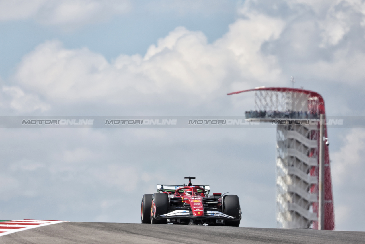 GP USA, Charles Leclerc (MON) Ferrari SF-25.
17.10.2025. Formula 1 World Championship, Rd 19, United States Grand Prix, Austin, Texas, USA, Sprint Qualifiche Day
- www.xpbimages.com, EMail: requests@xpbimages.com © Copyright: Bearne / XPB Images