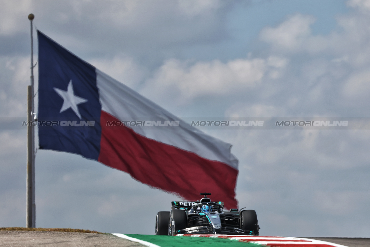 GP USA, George Russell (GBR) Mercedes AMG F1 W16.

17.10.2025. Formula 1 World Championship, Rd 19, United States Grand Prix, Austin, Texas, USA, Sprint Qualifiche Day

- www.xpbimages.com, EMail: requests@xpbimages.com © Copyright: Bearne / XPB Images