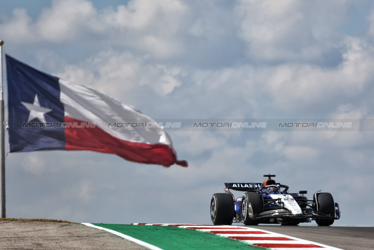 GP USA, Alexander Albon (THA) Atlassian Williams Racing FW47.
17.10.2025. Formula 1 World Championship, Rd 19, United States Grand Prix, Austin, Texas, USA, Sprint Qualifiche Day
- www.xpbimages.com, EMail: requests@xpbimages.com © Copyright: Bearne / XPB Images