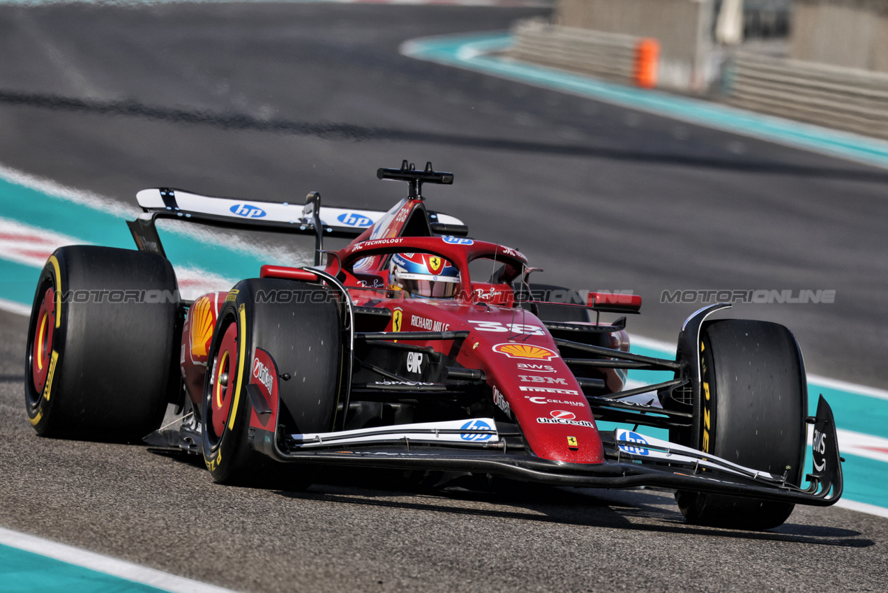 TEST ABU DHABI, Dino Beganovic (SWE) Ferrari SF-25 Academy Driver.

09.12.2025. Formula 1 Testing, Yas Marina Circuit, Abu Dhabi, Tuesday.

- www.xpbimages.com, EMail: requests@xpbimages.com © Copyright: Moy / XPB Images
