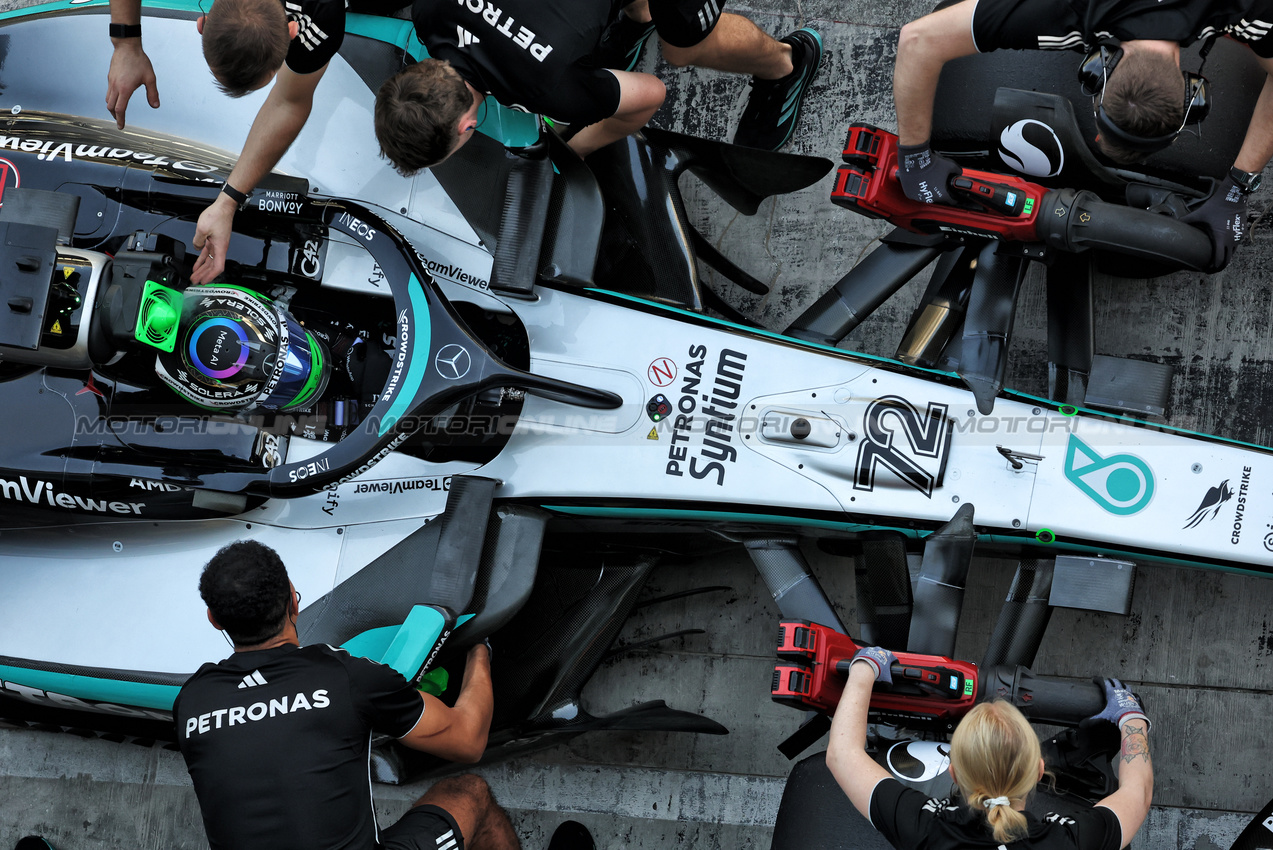 TEST ABU DHABI, Frederik Vesti (DEN) Mercedes AMG F1 W16 Reserve Driver.
09.12.2025. Formula 1 Testing, Yas Marina Circuit, Abu Dhabi, Tuesday.
- www.xpbimages.com, EMail: requests@xpbimages.com © Copyright: Bearne / XPB Images