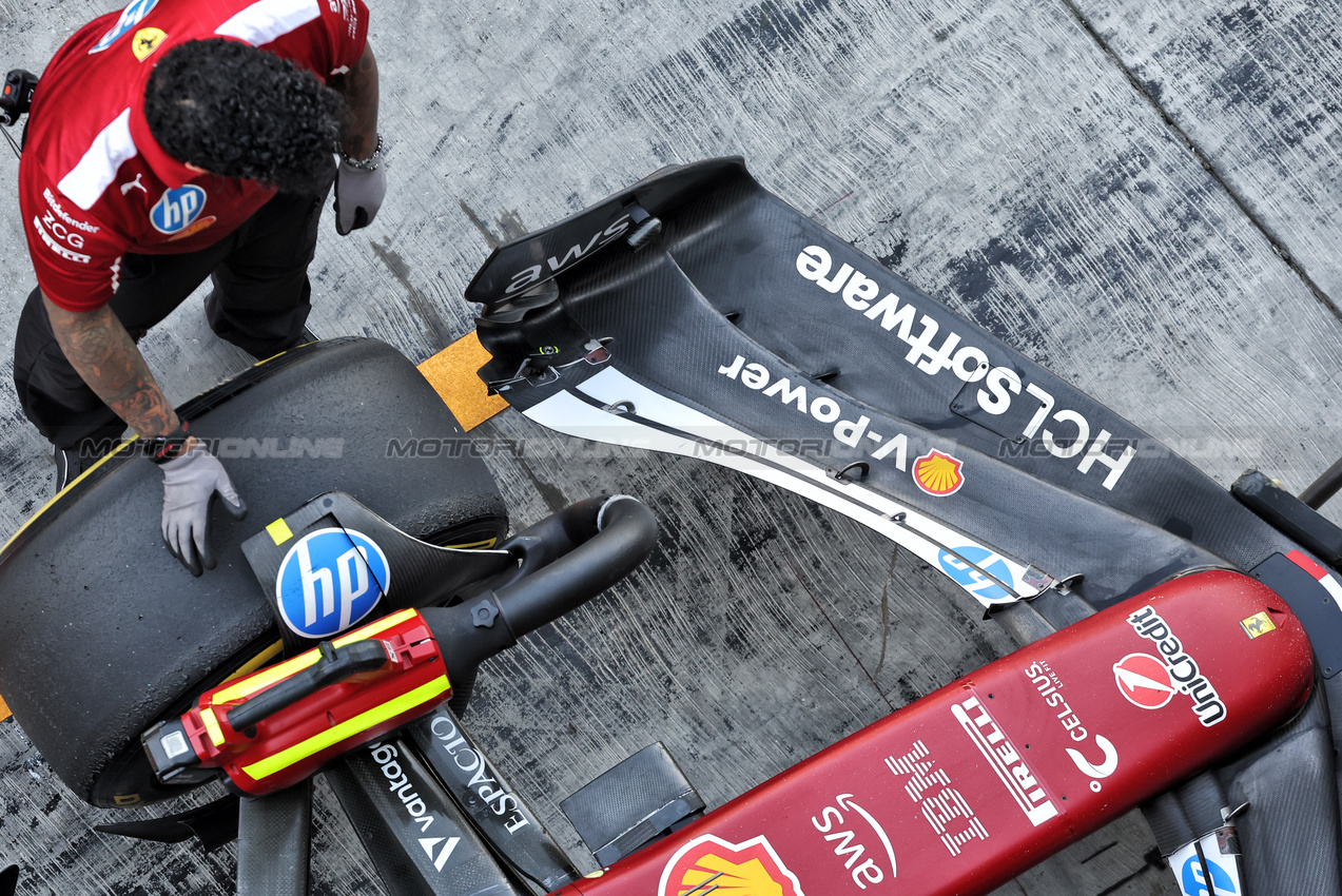 TEST ABU DHABI, Dino Beganovic (SWE) Ferrari SF-25 Academy Driver - front wing.
09.12.2025. Formula 1 Testing, Yas Marina Circuit, Abu Dhabi, Tuesday.
- www.xpbimages.com, EMail: requests@xpbimages.com © Copyright: Bearne / XPB Images