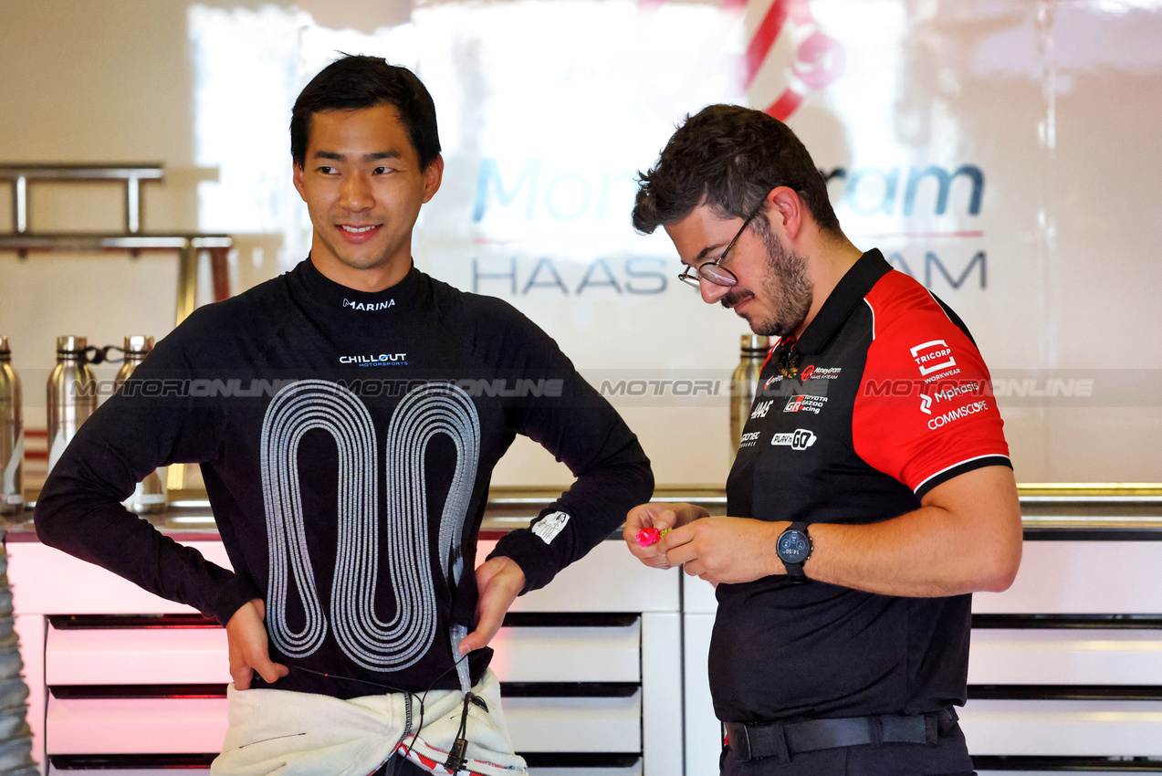 TEST ABU DHABI, Ryo Hirakawa (JPN) Haas F1 Team Reserve Driver.
09.12.2025. Formula 1 Testing, Yas Marina Circuit, Abu Dhabi, Tuesday.
- www.xpbimages.com, EMail: requests@xpbimages.com © Copyright: Charniaux / XPB Images