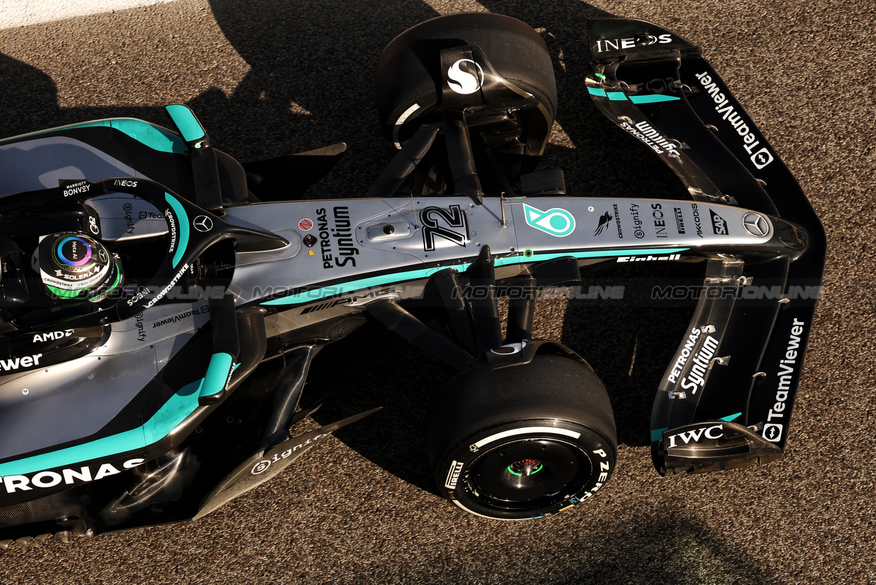 TEST ABU DHABI, Frederik Vesti (DEN) Mercedes AMG F1 W16 Reserve Driver.
09.12.2025. Formula 1 Testing, Yas Marina Circuit, Abu Dhabi, Tuesday.
- www.xpbimages.com, EMail: requests@xpbimages.com © Copyright: Bearne / XPB Images