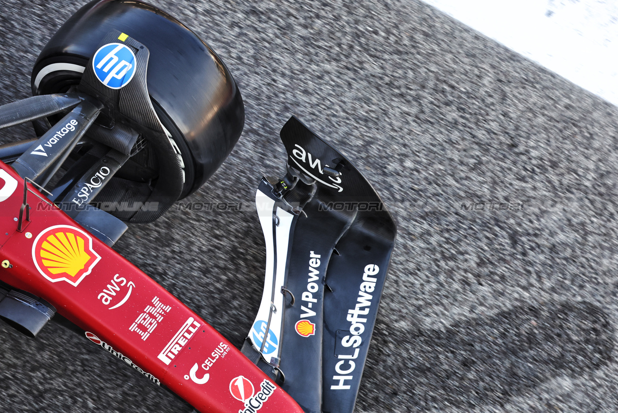 TEST ABU DHABI, Dino Beganovic (SWE) Ferrari SF-25 Academy Driver - front wing.
09.12.2025. Formula 1 Testing, Yas Marina Circuit, Abu Dhabi, Tuesday.
- www.xpbimages.com, EMail: requests@xpbimages.com © Copyright: Bearne / XPB Images