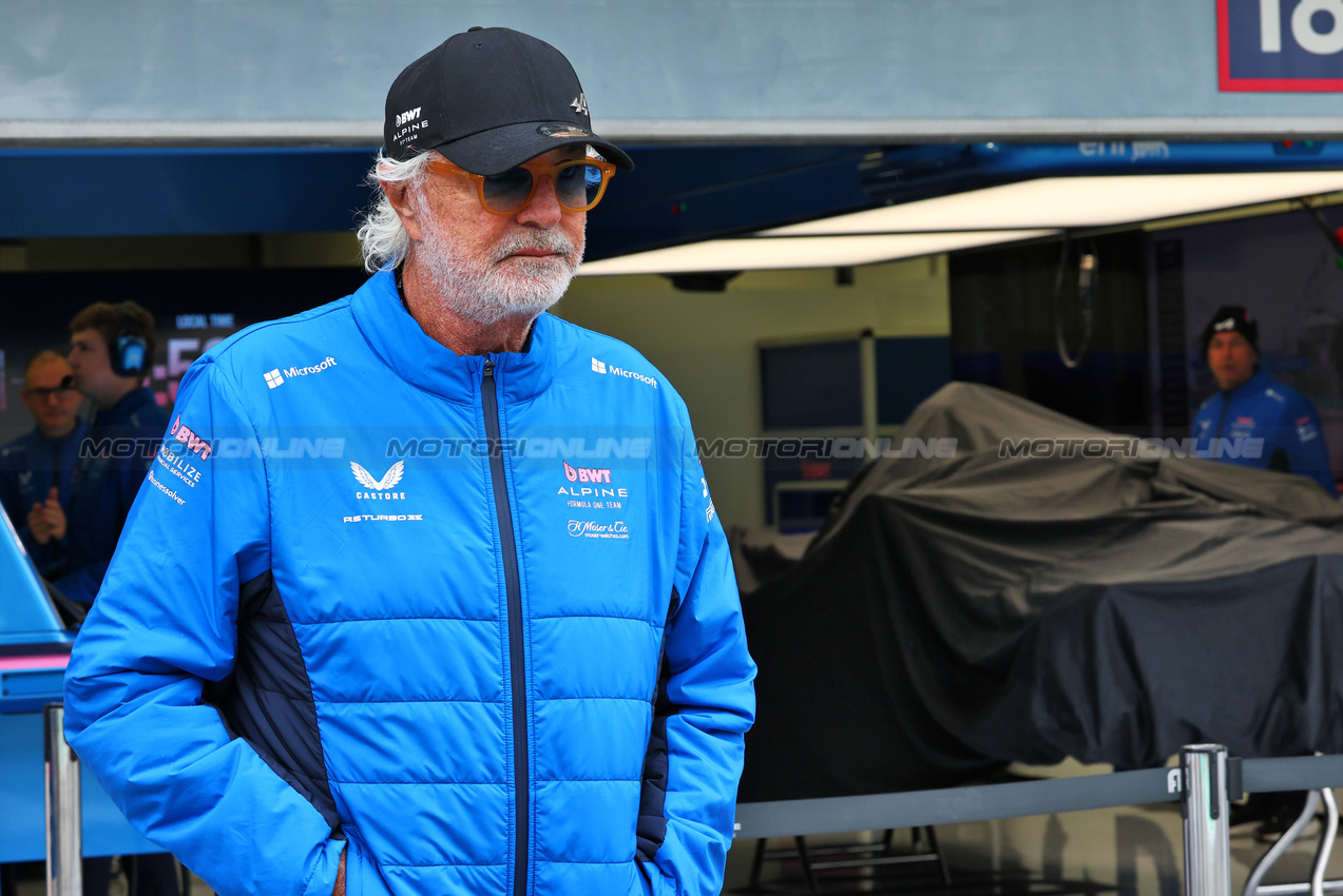 TEST BAHRAIN, Flavio Briatore (ITA) Alpine F1 Team Executive Advisor.

27.02.2025. Formula 1 Testing, Sakhir, Bahrain, Day Two.

- www.xpbimages.com, EMail: requests@xpbimages.com © Copyright: Batchelor / XPB Images